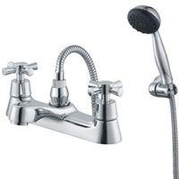 Plumbsure Crystal Chrome Bath Shower Mixer Tap