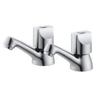 plumbsure topaz hot cold basin pillar tap