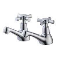 Plumbsure Crystal Hot & Cold Basin Pillar Tap