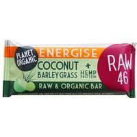 planet organic coconut barleygrass energise bar 30g