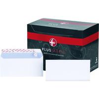 Plus Fabric Envelope DL 110gsm White Peel and Seal Pack of