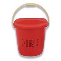 PLASTIC FIRE BUCKET AND LID - -