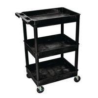 PLASTIC TROLLEY WITH 3 TRAYS