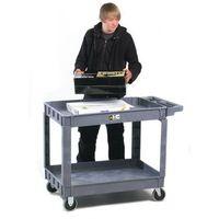 PLASTIC TWO TRAY SERVICE TROLLEY