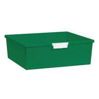 PLASTIC STORAGE TRAY 469X425X157 GREEN - PACK OF 6