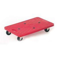 plastic platform dolly red