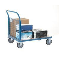 PLATFORM TRUCK with one mesh end 1200 x 800mm