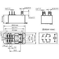 Plug-in relay 12 Vdc 30 A 2 change-overs Hongfa 1 pc(s)