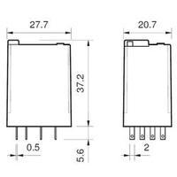 Plug-in relay 12 Vdc 7 A 4 change-overs Finder 55.34.9.012.5040 1 pc(s)