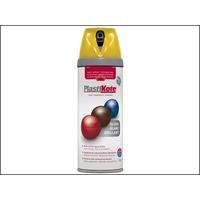 plasti kote premium spray paint gloss yellow 400ml