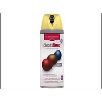 plasti kote premium spray paint satin daffodil 400ml