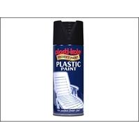 plasti kote plastic paint 400ml black gloss