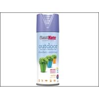 Plasti-kote Outdoor Satin Spray 400ml Blue Lilac