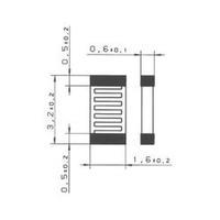 Platinum temperature sensor Heraeus SMD 1206 V -50 up to +130 °C SMD