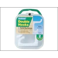 Plasplugs DW140 White Double Hoo...