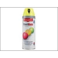 Plasti-kote Twist & Spray Fluorescent Yellow 400ml