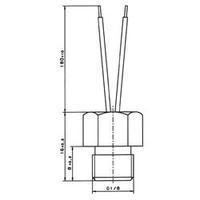 Platinum temperature sensor Heraeus W-GJK (SCH) -40 up to +250 °C