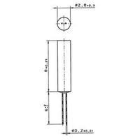 platinum temperature sensor heraeus mr828 70 up to 500 c radial lead