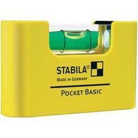Plastic mini-format spirit-level Pocket Basic Stabila 17773 Level accuracy 1 mm/m