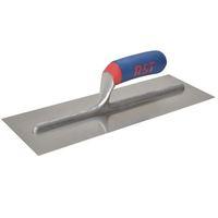 Plasterers Finishing Trowel Stainless Steel Soft Touch Handle 16 x 4in