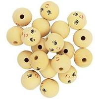 Playbox - Wooden Balls (with Face) - Ï 30mm - 20 Pcs