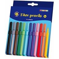 Playbox - Fibre Pens (thin) - 143 Mm, Ï 10mm - 12 Pcs
