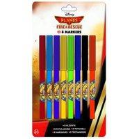 Planes Fire And Rescue 8 Pack Fine Marker Pens
