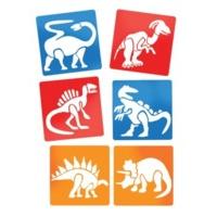 Playbox - Stencils (dinosaurs) - 145 x 145mm - 6 Pcs