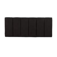 Plush Faux Suede Headboard Small Double Stone