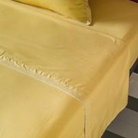 Plain Flat Sheet in Washed Percale by Maison Sarah Lavoine