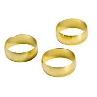 Plumbsure Brass Compression Olive Pack of 3