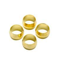 Plumbsure Brass Compression Olive Pack of 4