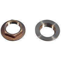 plumbsure brass flanged backnut thread34 pack of 2