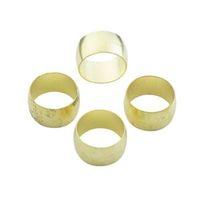 Plumbsure Brass Compression Olive (Dia)12mm Pack of 4