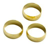 Plumbsure Brass Compression Olive Pack of 3