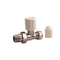 plumbsure chrome effect straight radiator valve