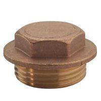 plumbsure brass flanged male plug dia19mm