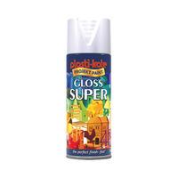 Plastikote 440.0011109.076 1109 Super Spray Paint Gloss White 400ml