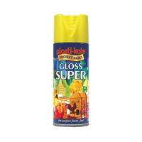 Plastikote 440.0011115.076 1115 Super Spray Paint Gloss Yellow 400ml