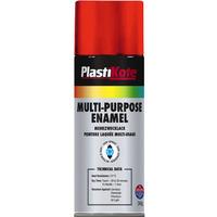 Plastikote 60104 Multi-purpose Enamel Spray Paint 400ml - Gloss Red