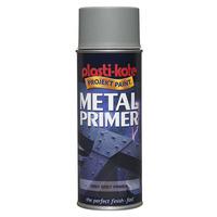 plastikote 4400010601076 10601 metal primer spray grey 400ml