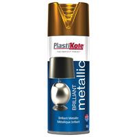 plastikote 4400000162076 162 brilliant metallic spray copper 400ml