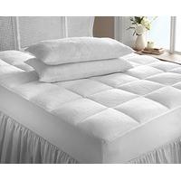 plush reversible mattress topper and 2 pillows superking save 10