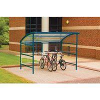 PLASTIC CYCLE SHELTER EXTENSIO C/W INTEGRAL GALVAN RACKS