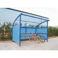 PLASTIC CYCLE SHELTER EXTENSIO C/W INTEGRAL GALVAN RACKS