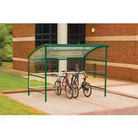 PLASTIC CYCLE SHELTER C/W INTEGRAL GALVAN RACKS