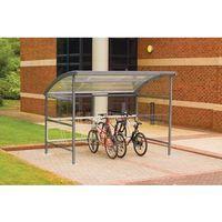 PLASTIC CYCLE SHELTER C/W INTEGRAL GALVAN RACKS