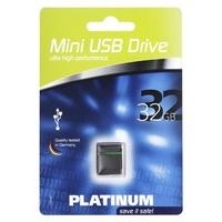 Platinum 32GB Mini USB Flash Drive - Black