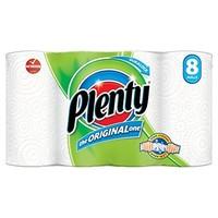 Plenty 8 Roll White Kitchen Towels 8 per pack
