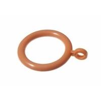 Plastic Curtain Rod Pole Ring Light Brown 28MM Id 40MM Od Pack of 120